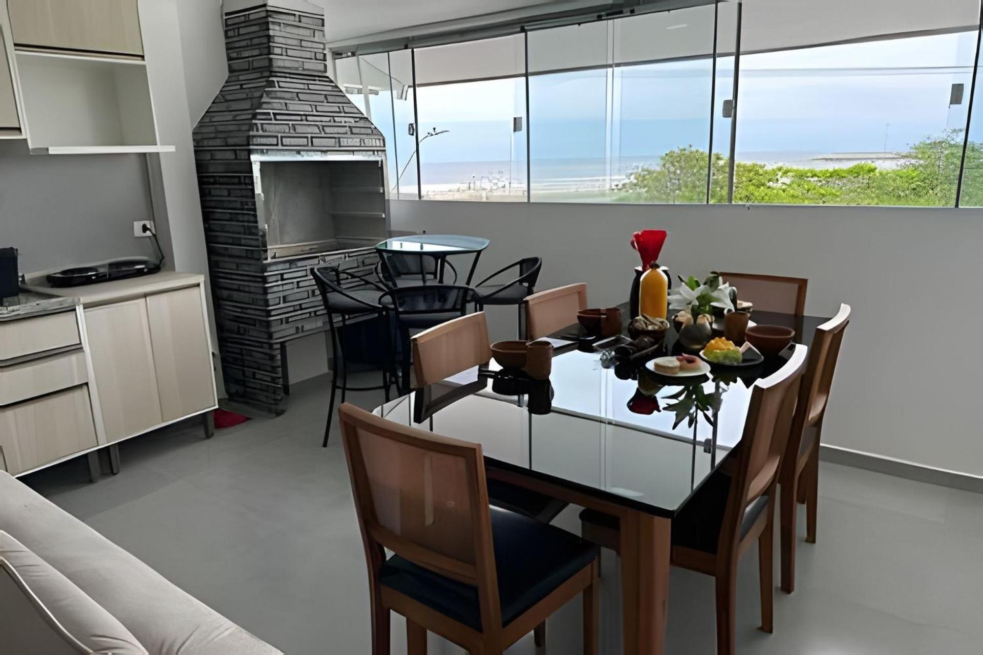Ferienwohnung Flamingo Pe Na Areia Matinhos Exterior foto